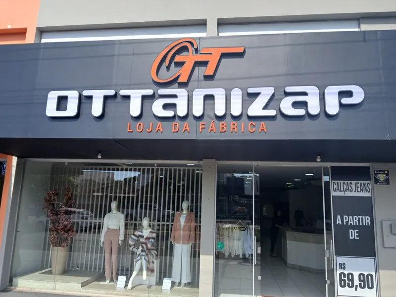 Fachada da Ottanizap Loja da Fábrica em Cianorte, Paraná